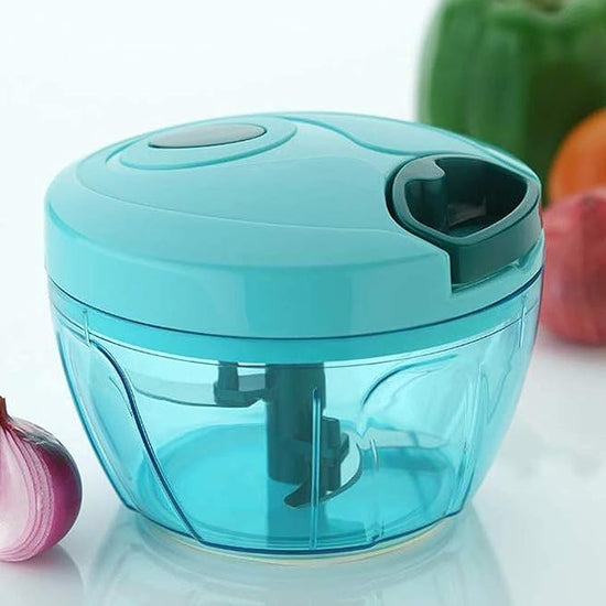 Vegetable Chopper for Kitchen (Multicolor) (500ml - 3 Blades)