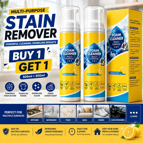 Multipurpose Stain Remover (Foam Cleaner, Multi-Surface Cleaning Spray for Car Seats etc)-(Pack of 2)